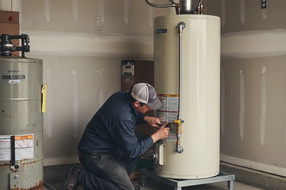 Water heater and shutoff valve replacement in Clarendon